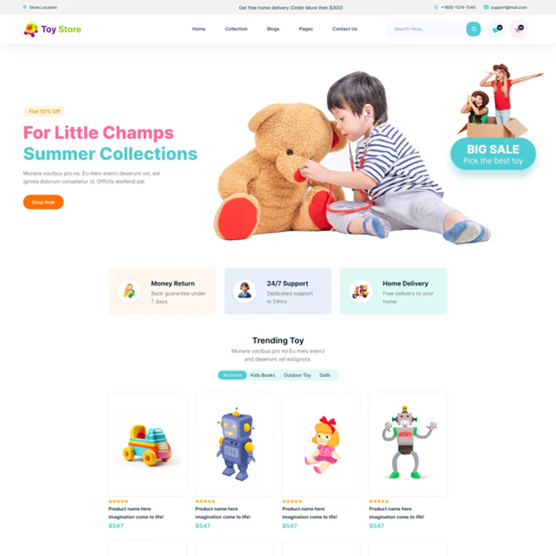 Toys WordPress Theme - Image 2